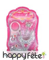 Ensemble de bijoux de princesse pour fillette