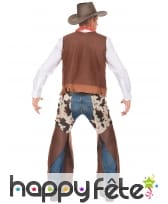 Ensemble de cowboy marron vachette pour homme, image 2