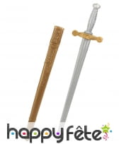 Epée de chevalier en plastique, 80cm