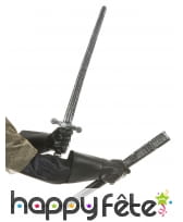 Epée de chevalier en plastique avec fourreau, image 1