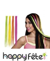 Extension de cheveux fluo, coloris variables