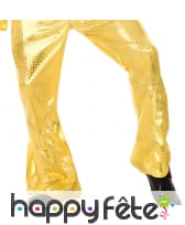 Ensemble disco doré uni pour homme, image 1