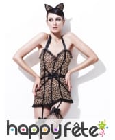 Ensemble de lingerie léopard sexy