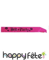 Echarpe de miss "hen party"