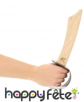 Epée de pirate en bois artisanal, 33cm, image 1