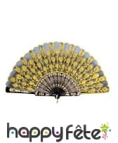 Eventail Espagnol fleuri, image 1