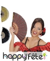 Eventail Espagnol fleuri