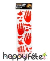 Empreintes ensanglantées gélatineuses de monstre