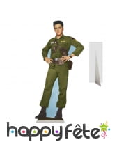 Elvis en tenue de militaire, carton taille réelle