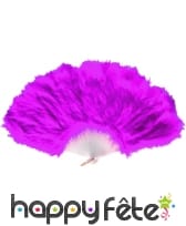 éventail fuschia marabout