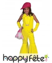 Ensemble jaune fluo disco pour enfant