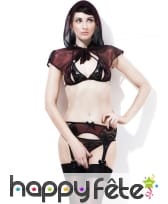 Ensemble lingerie maitresse rouge, conte de fée, image 2