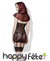 Ensemble lingerie rouge à capuche, conte de fée, image 4