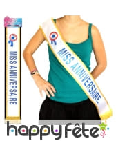 Echarpe Miss anniversaire, image 1