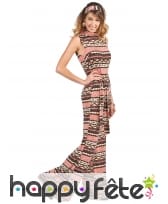 Ensemble marron ann&eacute;es 70 pour femme, image 1