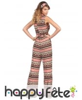 Ensemble marron ann&eacute;es 70 pour femme, image 2