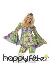 Ensemble motifs fleuris hippie pour femme, image 1