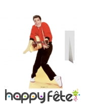 Elvis Presley amusant avec sa guitare, carton plat