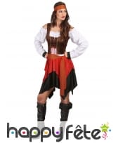 Ensemble piratesse avec corset marron, image 2