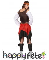 Ensemble piratesse avec corset marron, image 3