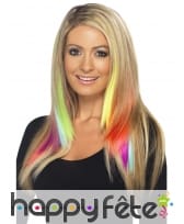 Extension pour cheveux verte fluo, image 1