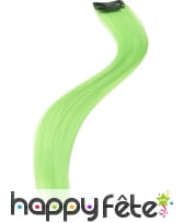 Extension pour cheveux verte fluo