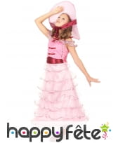 Elegante robe rose ancienne pour petite fille, image 1