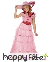 Elegante robe rose ancienne pour petite fille, image 3