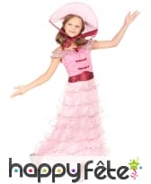 Elegante robe rose ancienne pour petite fille
