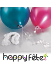 Fermoirs à ballons avec ficelle