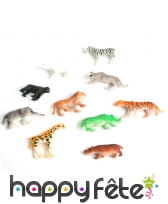 Figurine animaux de zoo, 4/5cm