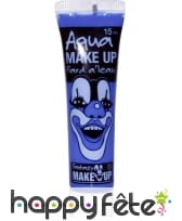 Fard à l'eau bleu en tube 15 ml