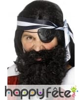 Fausse barbe de pirate avec elastique, image 1