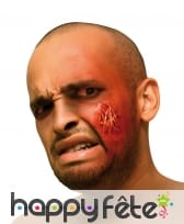 Fausse blessure multi cicatrices de visage
