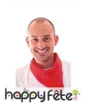 Foulard basque rouge uni, image 1