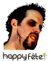 Fausse cicatrice décousue en latex