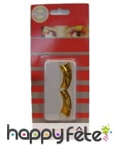 Faux-cils dorés autofixants, image 1