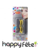 Faux-cils dorés autofixants