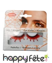 Faux cils gouttes de sang