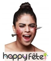 Faux clou géant pour blessure, en latex