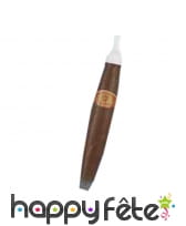 Faux cigare marron en plastique