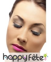 Faux cils noir avec brillants, image 1