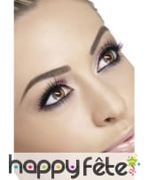 Faux cils noir mauve