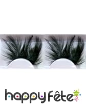 Faux cils plumes noir