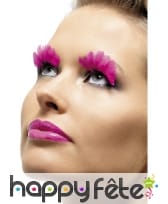 Faux cils rose