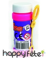 Flacon de 60ml de bulles de savon, 9cm