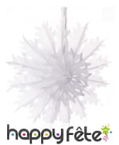 Flocon de neiges blanc, 48cm