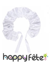 Fraise en satin blanc