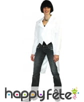 Frac gabardine blanc pour femme