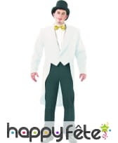 Frac gabardine blanc pour homme